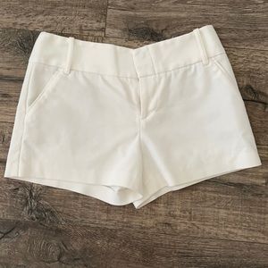 Alice + Olivia white cady shorts